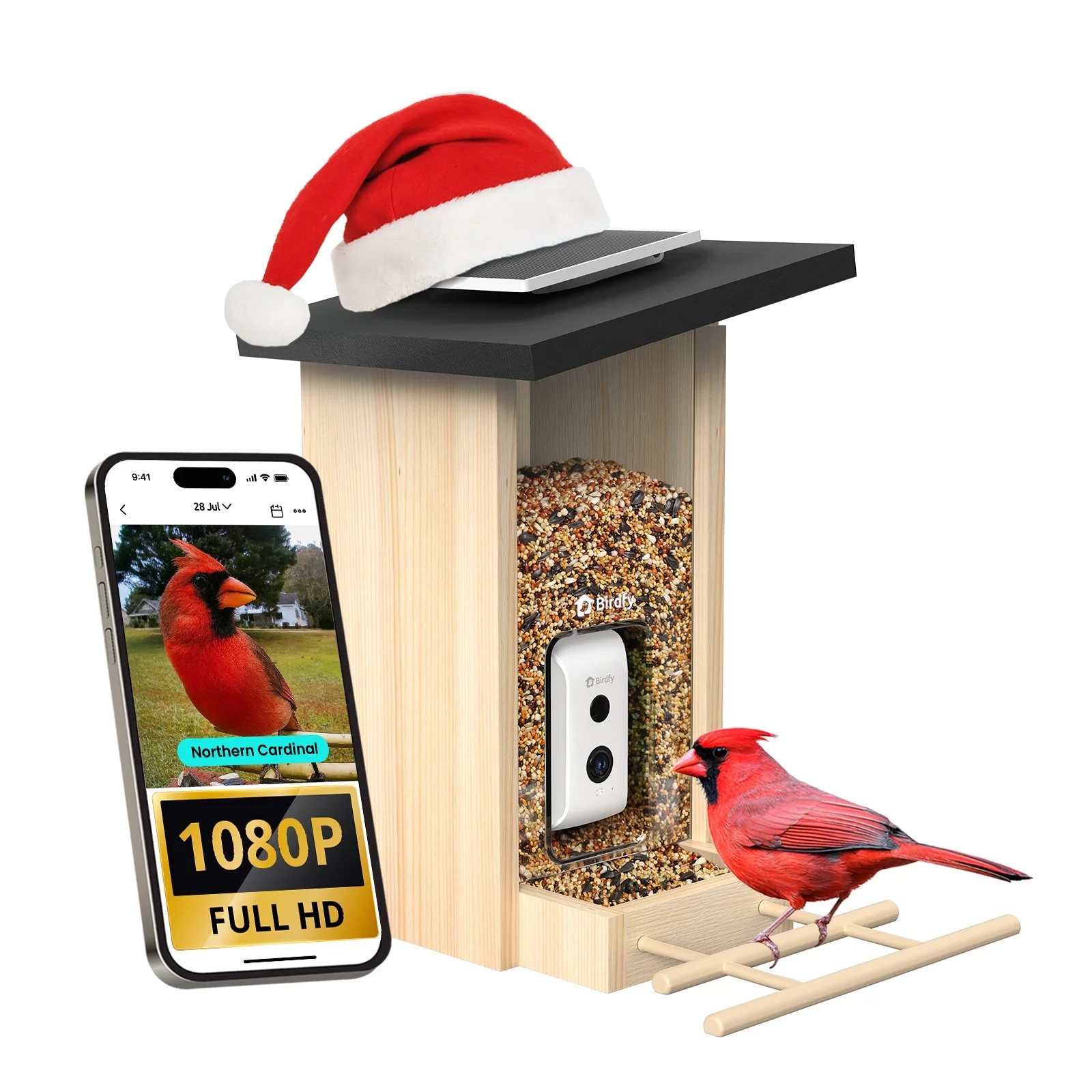 Birdfy Smart Bird Feeder with Camera, Bird Watching Camera with Solar Panel, AI Identify 6000+ Sp... | Walmart (US)
