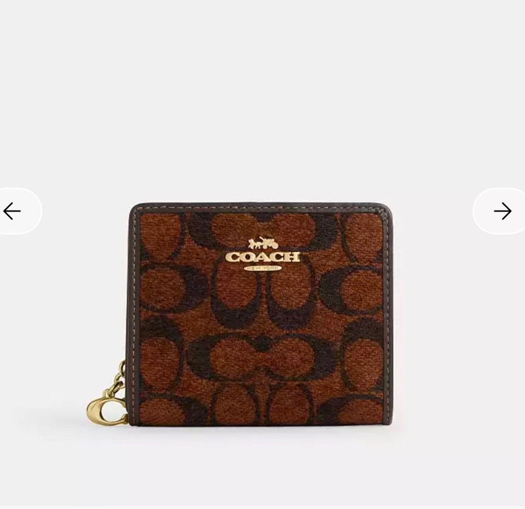 Coach chenille print! I think this snap wallet is so gorgeous and will compliment a lot of handbags in my current collection 👜🫶🏾 #coachoutlet #coachwallet #coachsnapwallet