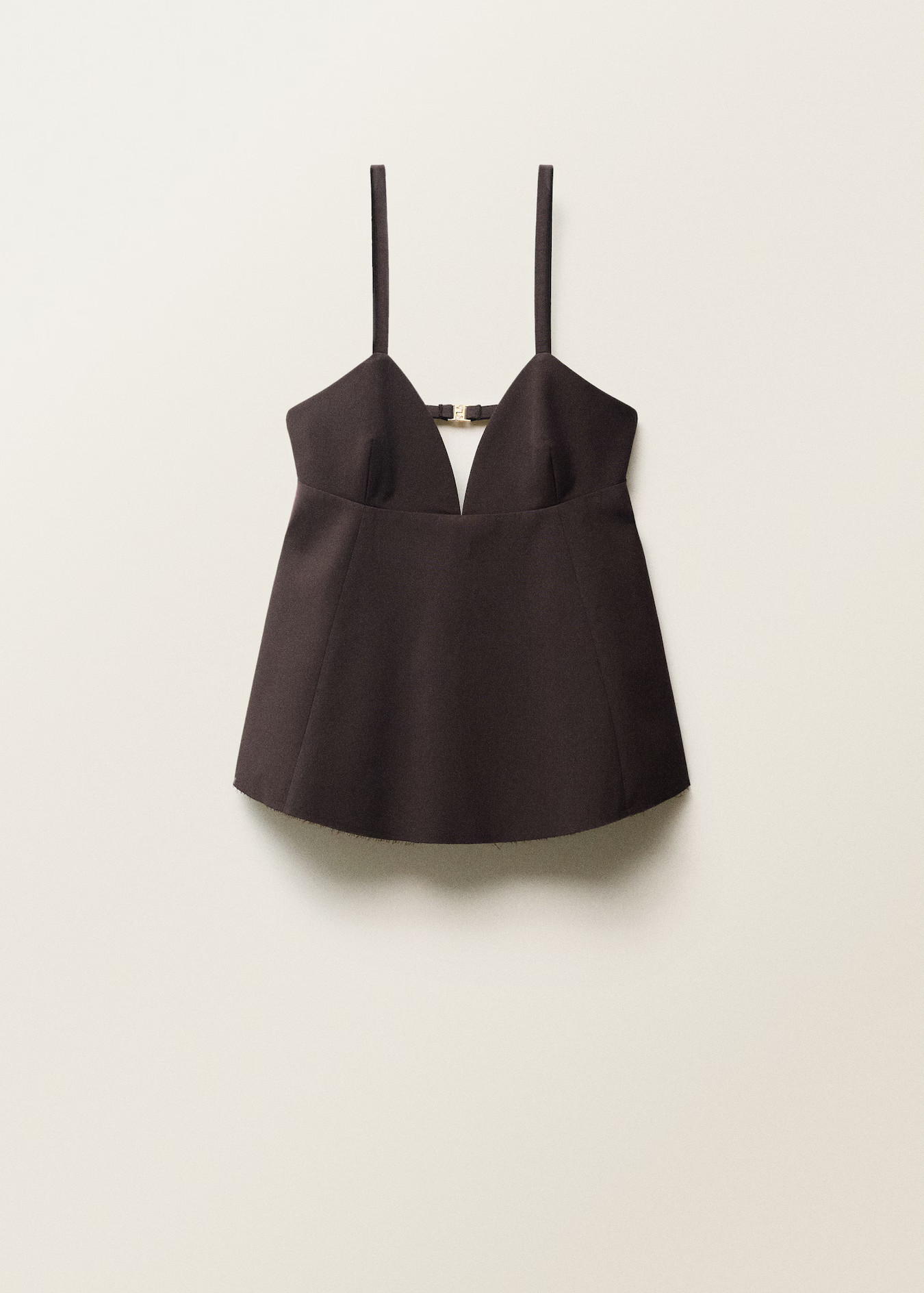 Open back ruffle top - Women | MANGO United Kingdom | MANGO (UK)