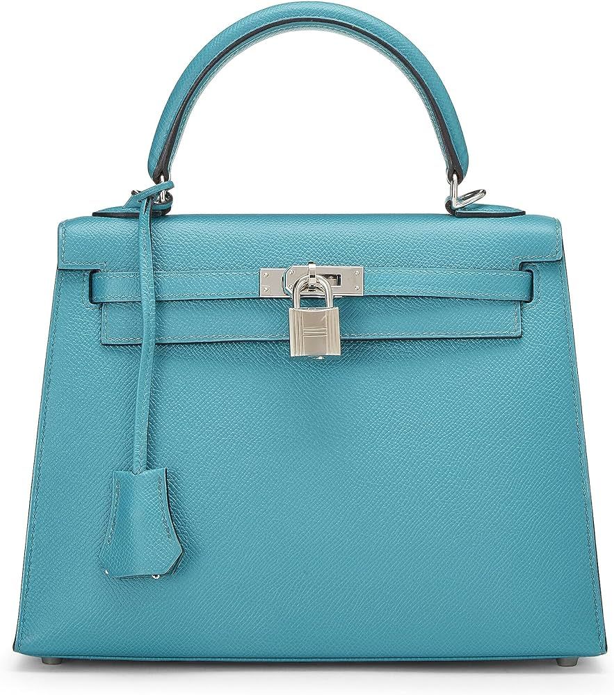 Amazon.com: Hermès, Pre-Loved Blue Paon Epsom Kelly Sellier 25, Blue Paon : Luxury Stores | Amazon (US)