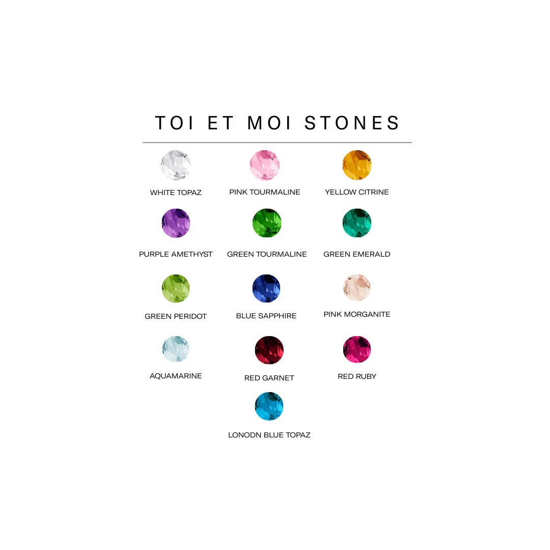 Toi et Moi Gemstone Classic Ring  - Red Garnet & Red Ruby | AUrate New York