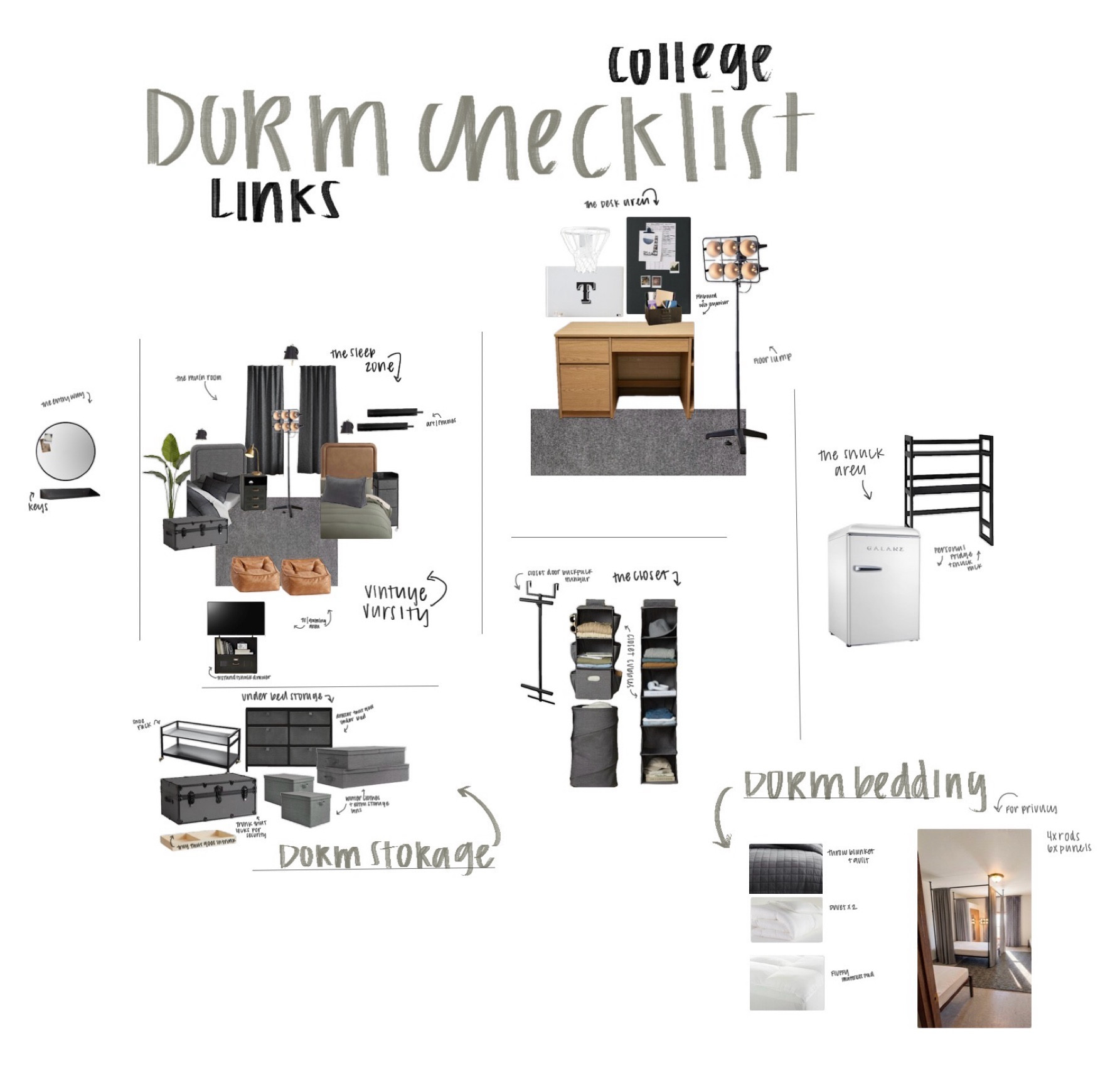 Moving into a dorm? I've got you. 🎓
I rounded up all my favorite dorm essentials, organization finds, and decor must-haves into one easy checklist so you can spend less time stressing and more time getting excited for move in day. ✨ 

#LTKMens #LTKHome