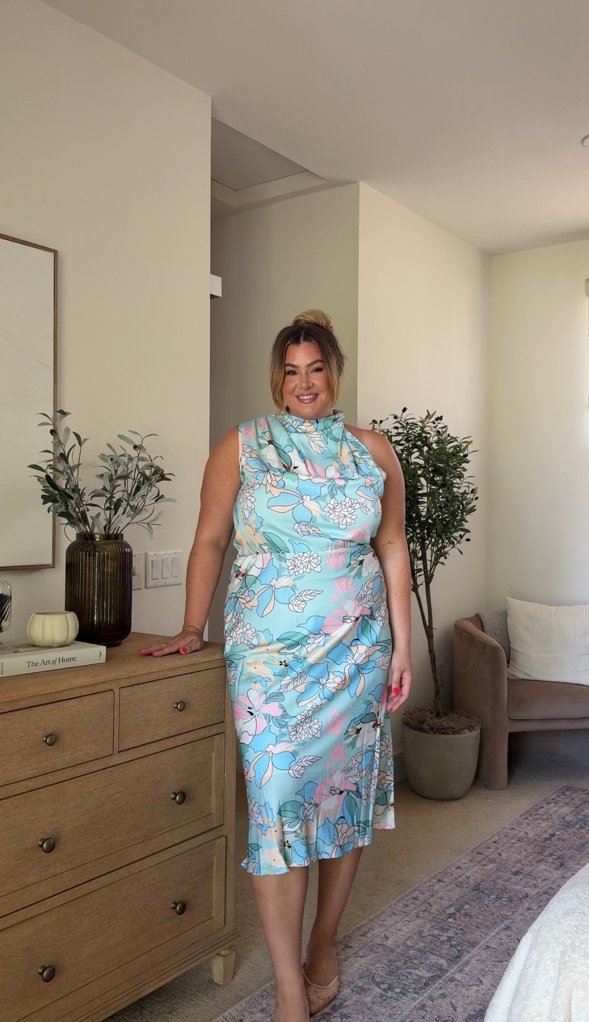 wedding guest dress 🩵 I’m wearing an xxl in this dress!!

#LTKMidsize #LTKSeasonal #LTKWedding