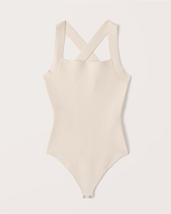 Halter Crossback Bodysuit | Abercrombie & Fitch (US)