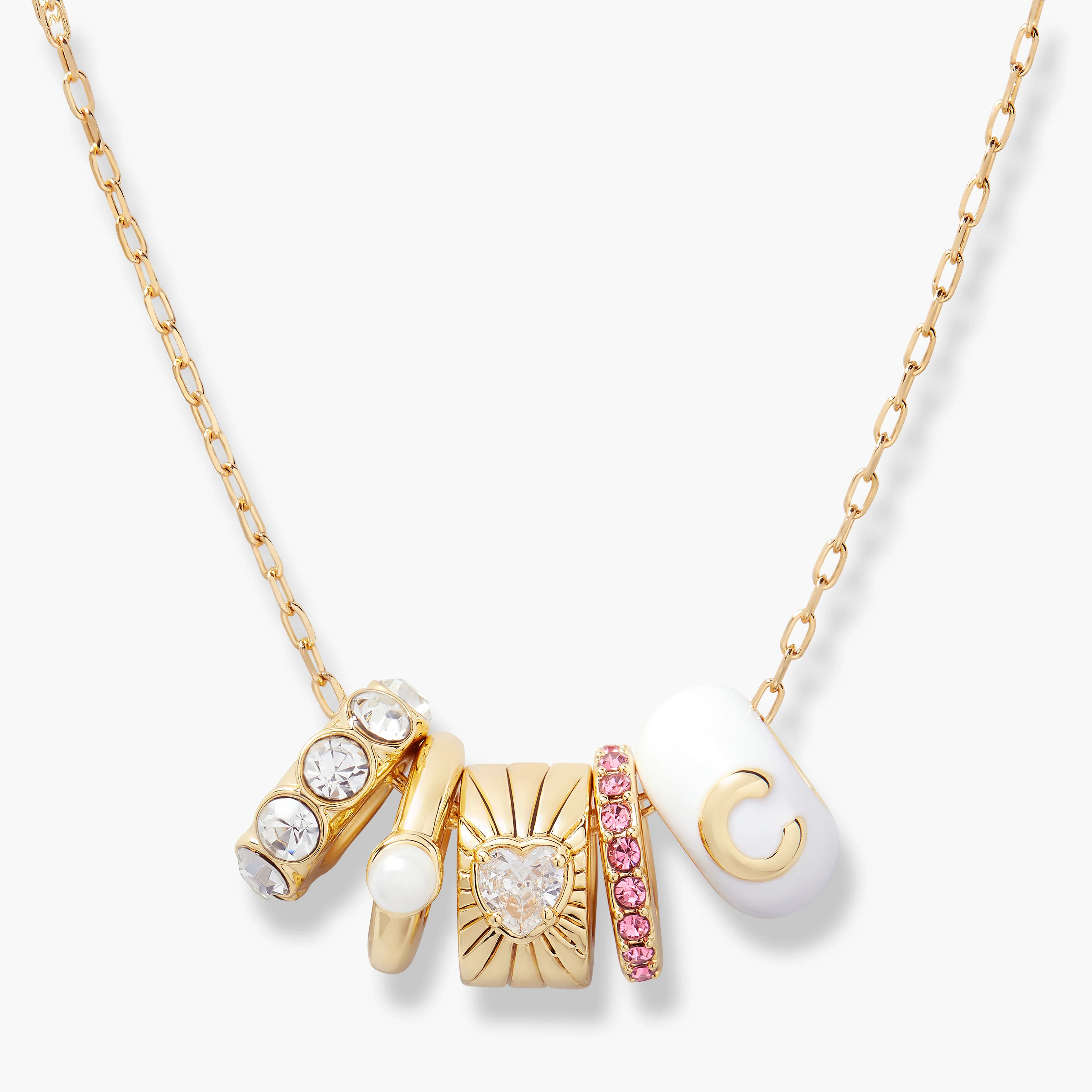 Kate Birthstone Initial Heart Necklace | Brook and York