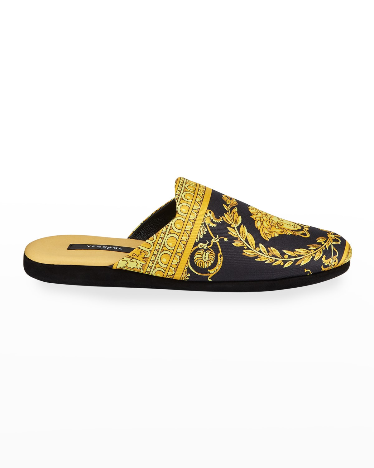 Men's Barocco Silk Robe Slippers | Neiman Marcus