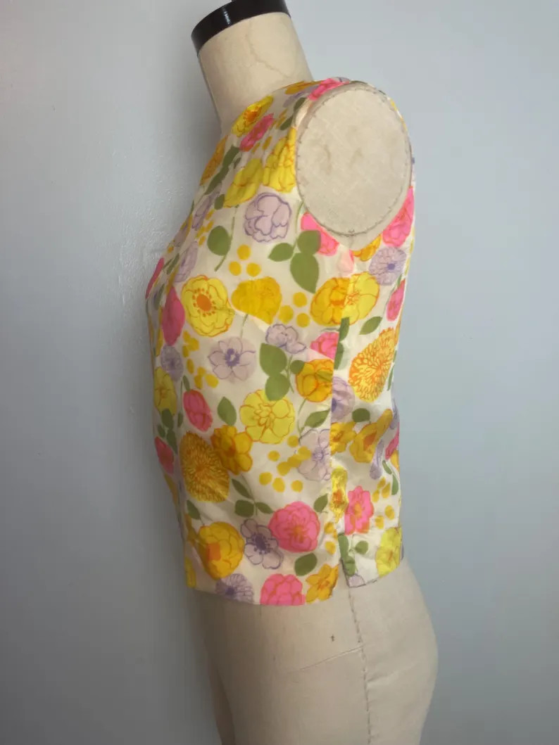 60s Shell Top Floral Sweet | Etsy (Global)