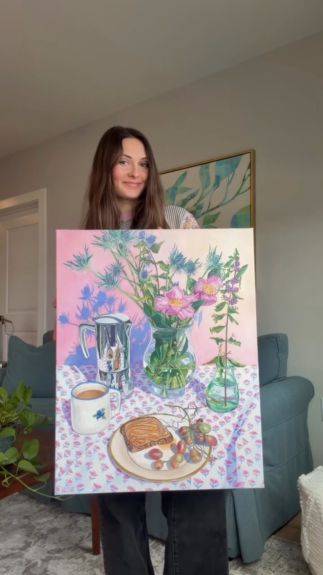 My favorite painting I made in 2025🎨👩‍🏫 Hoping that 2026 is full of more art making!! 
•
•
•
#art #oilpainting #artist #artteacherlife #artteacher