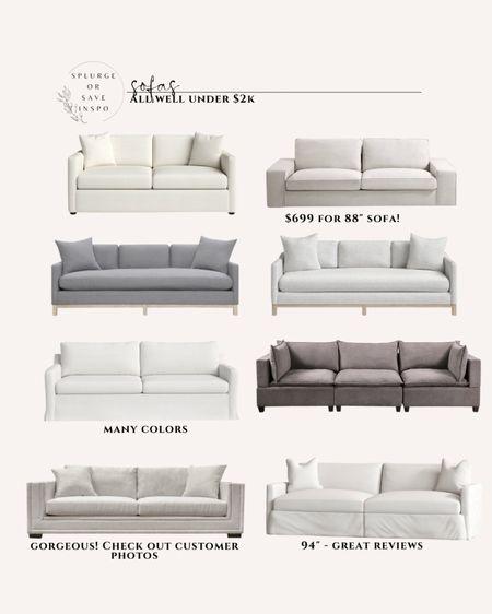 Couch. Sofa. White couch. White sofa. Modern couch. Modern sofa. Upholstered couch. Upholstered sofa. Gray couch. Gray sofa. Slipcover couch. Slipcover sofa. 

#LTKsalealert #LTKhome
