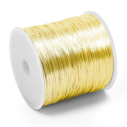 26 Gauge Wire for Jewelry Making - 328ft Tarnish Resistant Copper Wire (0.4mm X 100m) for Jewelry Making and Handcrafting (Gold) | Amazon (US)