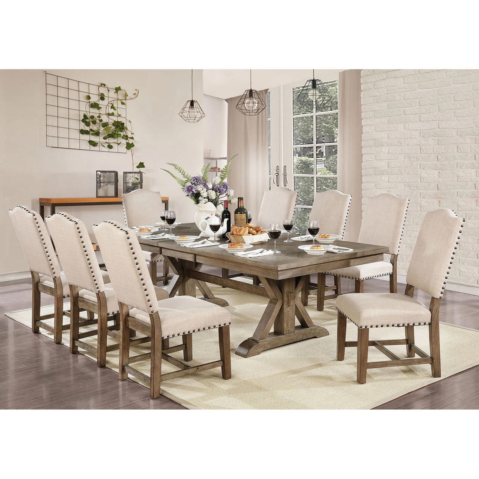 Harless Extendable Trestle Dining Set | Wayfair North America