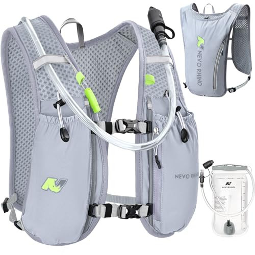 N NEVO RHINO Running Vest,Hydration Vest 5L with 1.5L Water Bladder,Lightweight Hydration Pack Water Backpack for Hiking Race | Amazon (US)