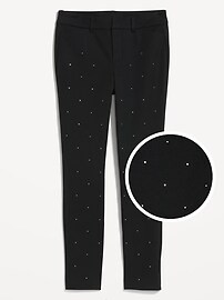 High-Waisted Pixie Skinny Embellished Ankle Pants | Old Navy (US)