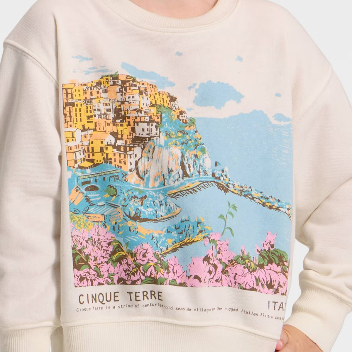 Grayson Mini Toddler Girls' Cinque French Terry Sweatshirt - Off-White 3T | Target