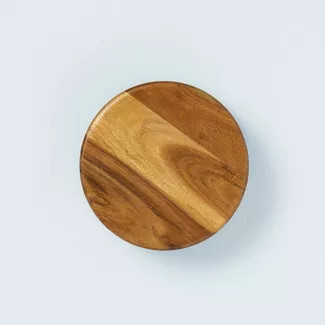 Round Footed Wood Serve Stand Brown - Hearth & Hand™ with Magnolia | Target