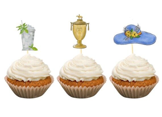 Kentucky Derby Horse Race Cupcake Toppers | Etsy (US)