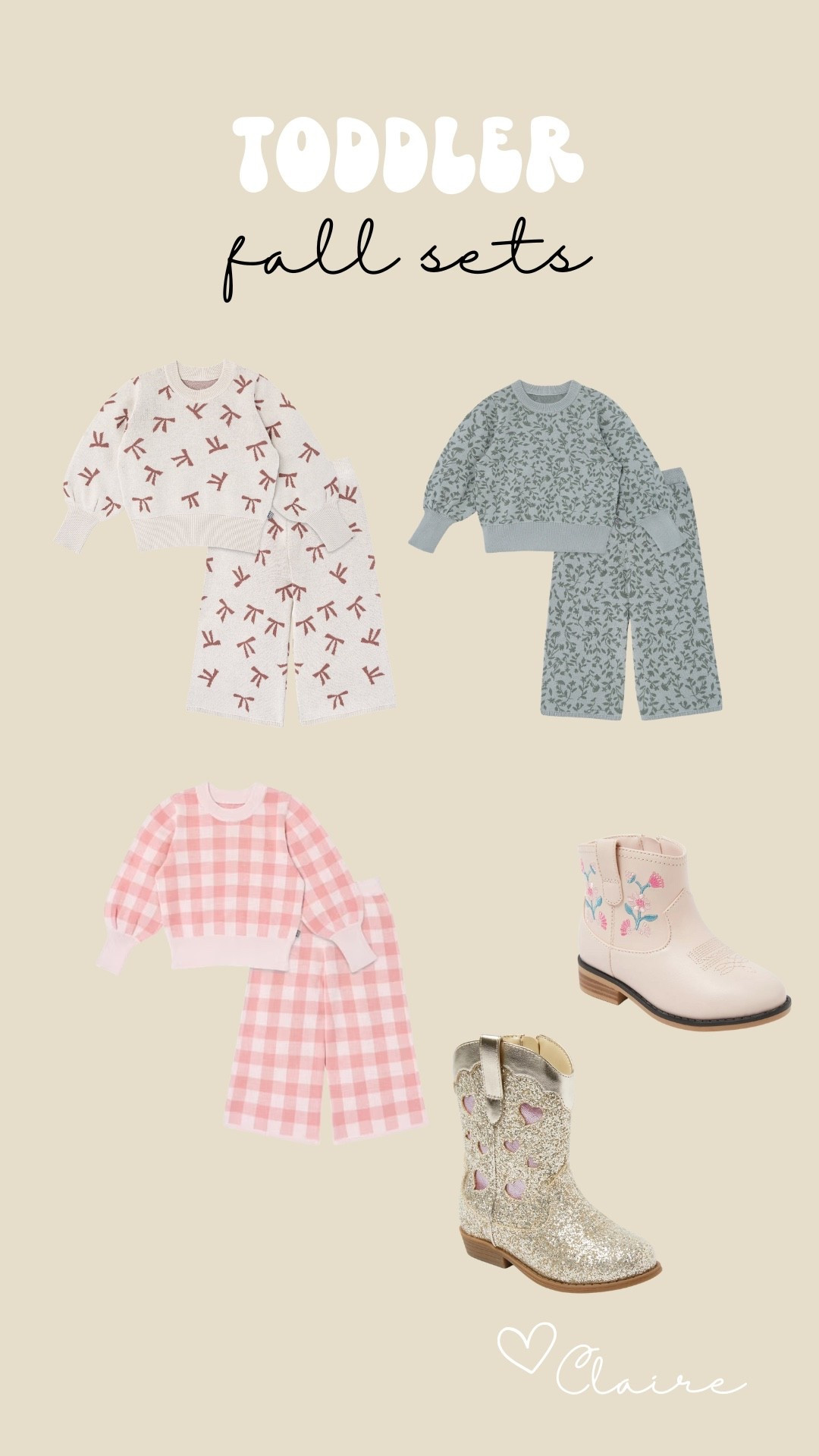 100% cotton matching toddler sets 😍 say less!!! And these boots are my actual favorite forever and ever 

#LTKKids #LTKStyleTip #LTKBaby