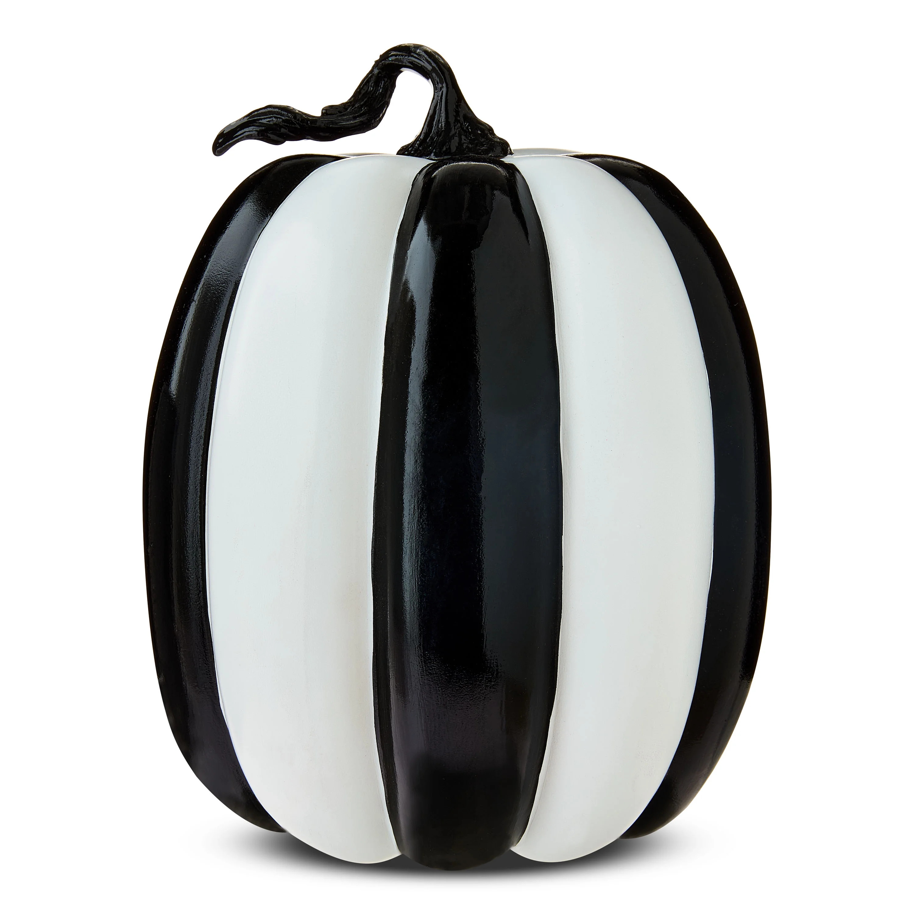 Large Pumpkin Tabletop Decor, Black & White, 10.5", Halloween by Way To Celebrate - Walmart.com | Walmart (US)