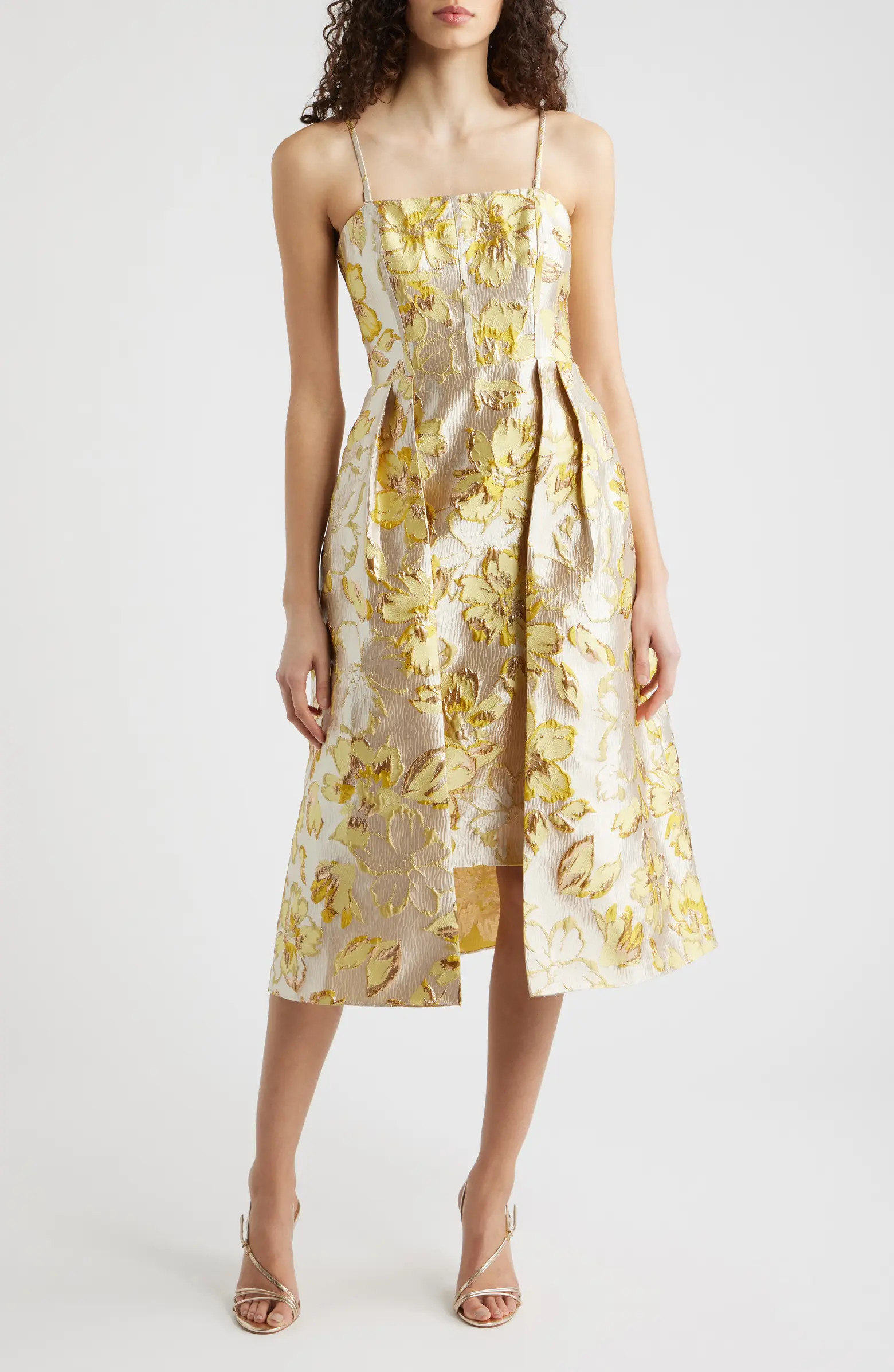 Metallic Floral Brocade Cocktail Dress | Nordstrom