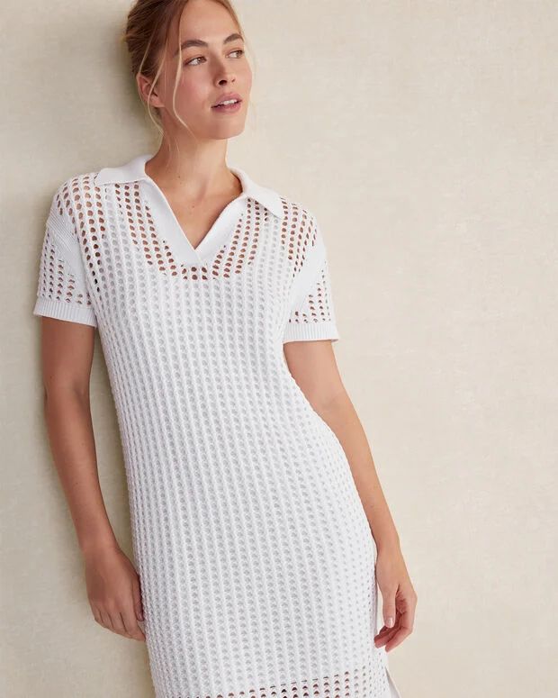 Organic Cotton Open Stitch Dress | Talbots