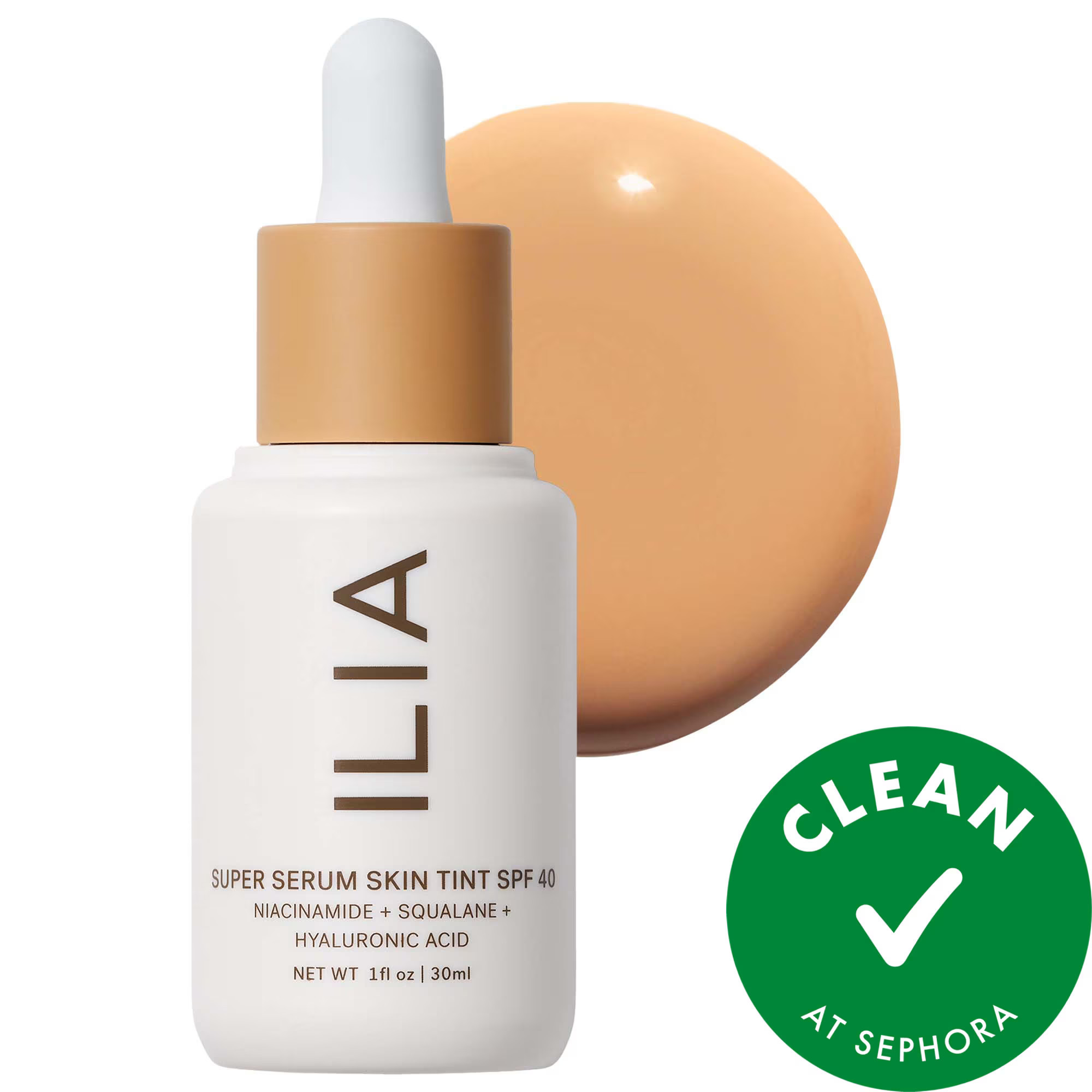 ILIA Super Serum Skin Tint SPF 40 - Fragrance-Free Foundation Baikal ST9.5 1 oz / 30 mL | Sephora (US)