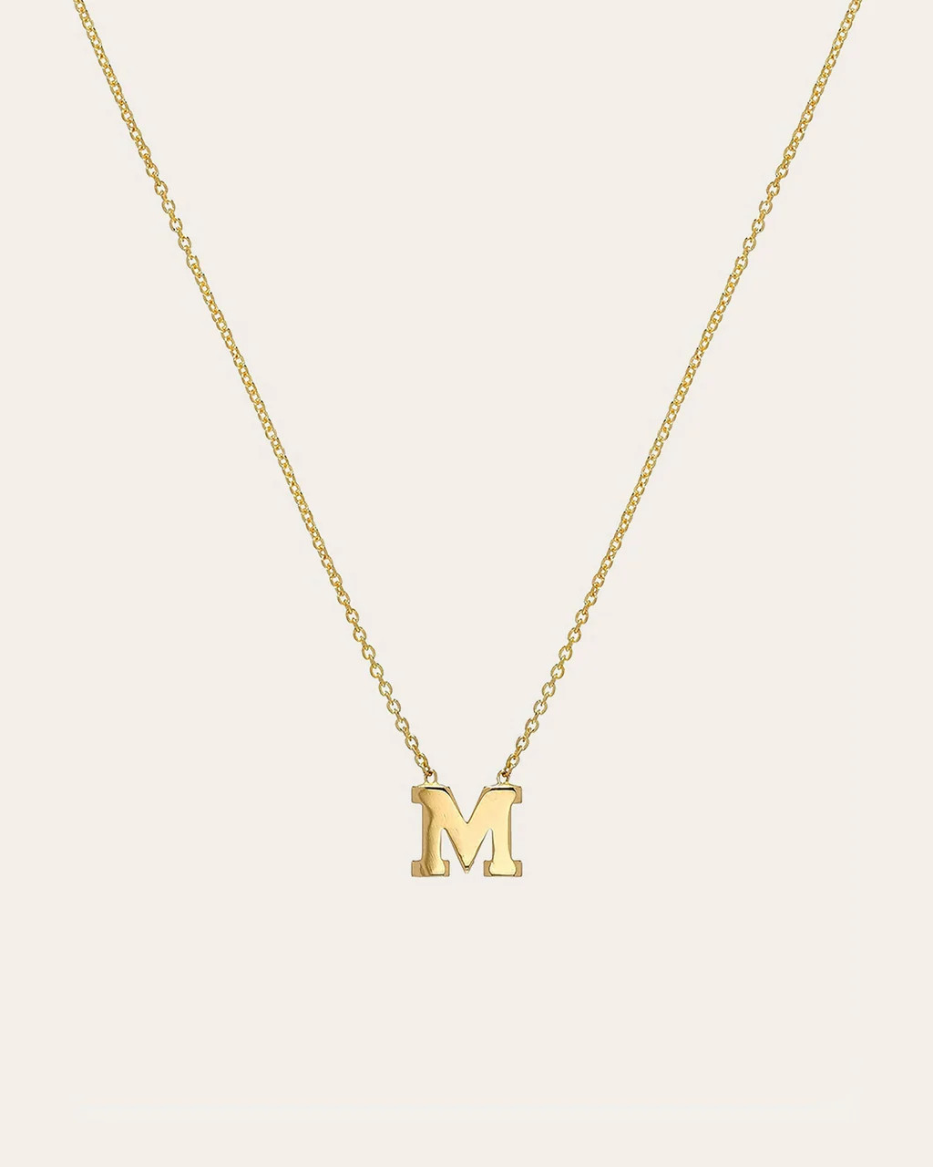 14k Gold Initial Necklace | Zoe Lev Jewelry