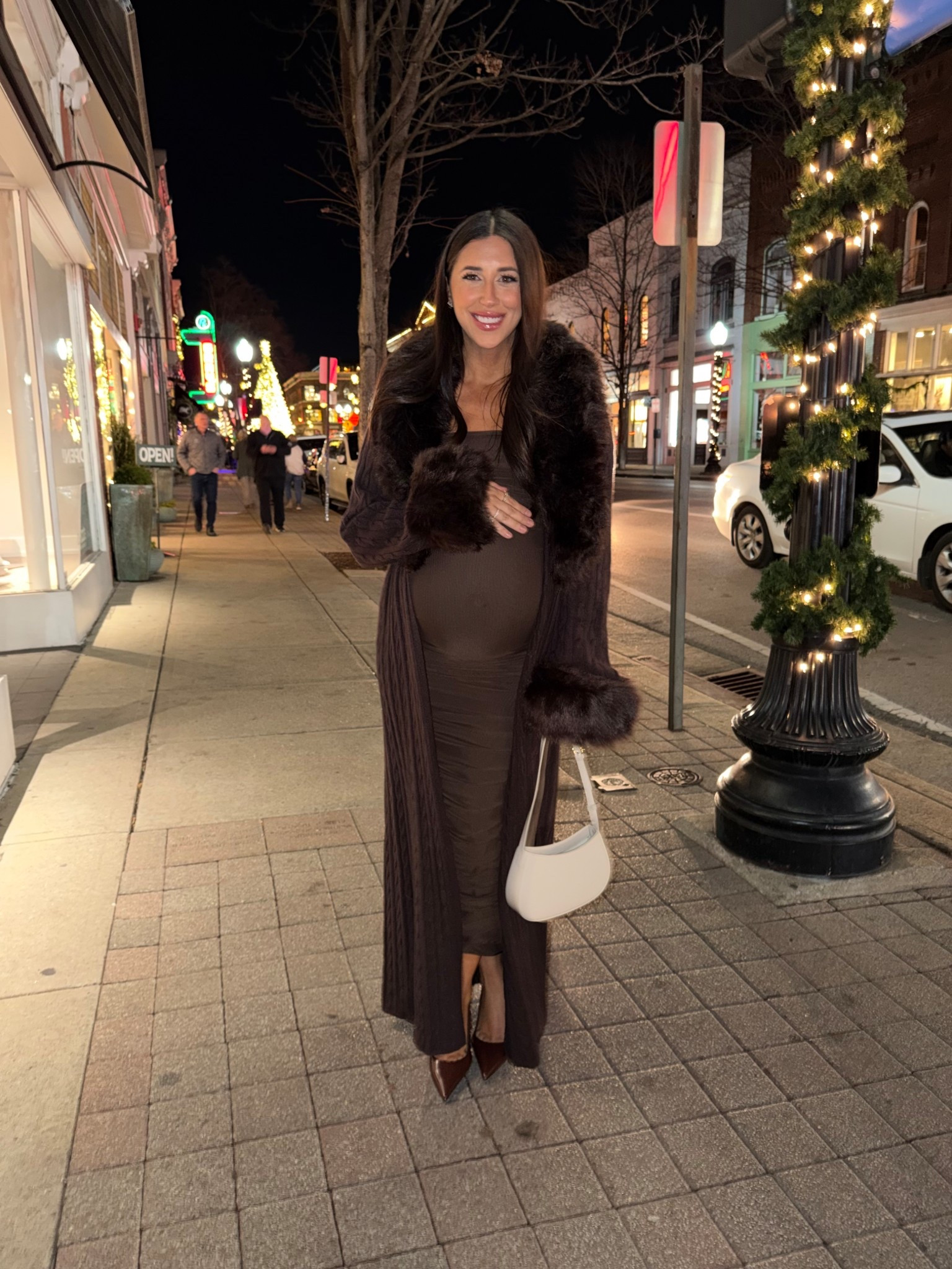 Christmas dinner party with friends! 

Dress: medium
Coat: medium 

Dressupbuttercup.com #dressupbuttercup #dederaad 

#LTKootd #LTKHoliday #LTKSeasonal