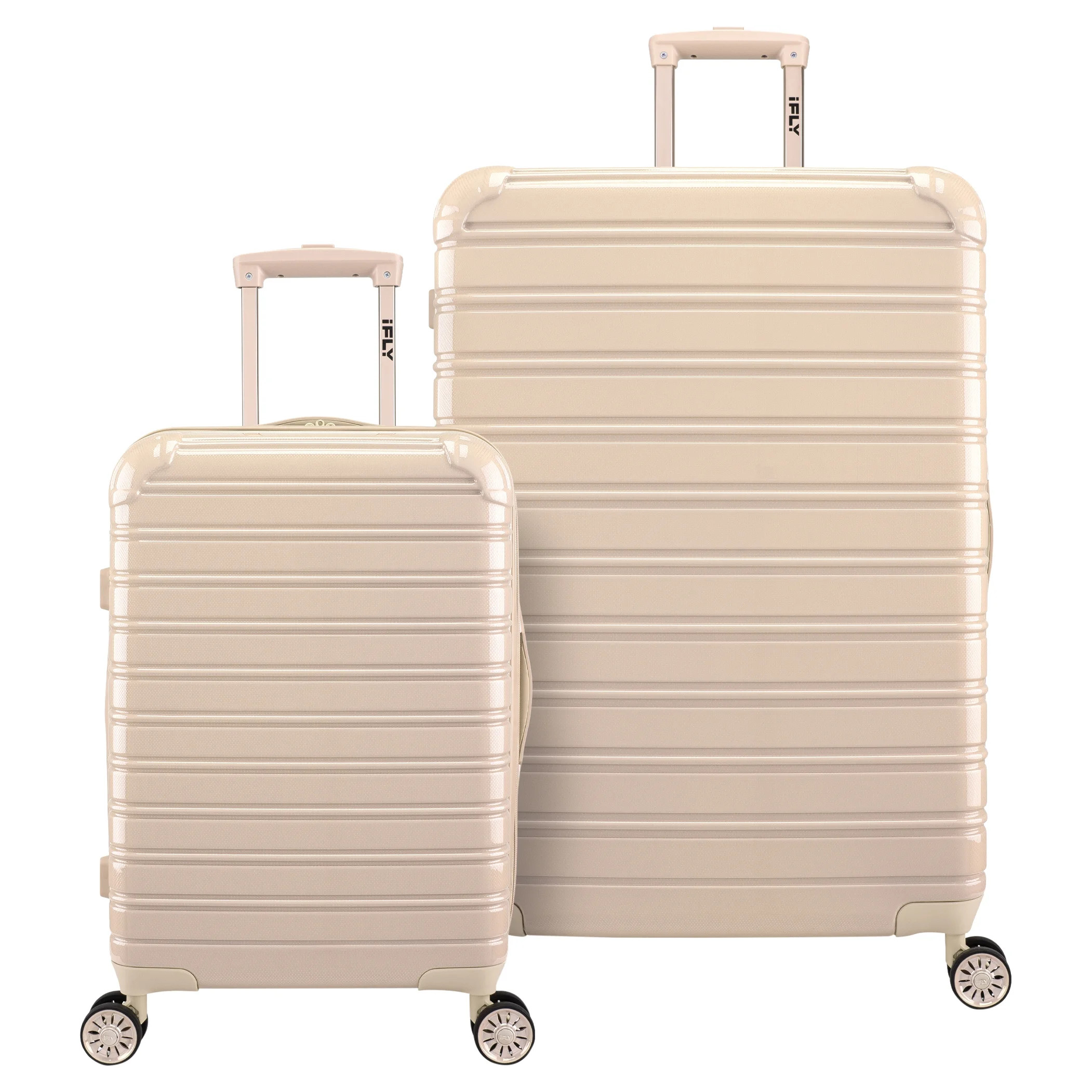 iFLY Hardside Luggage Fibertech 2 Piece Set, 20 Inch Carry-on Luggage and 28 Inch Checked Luggage... | Walmart (US)