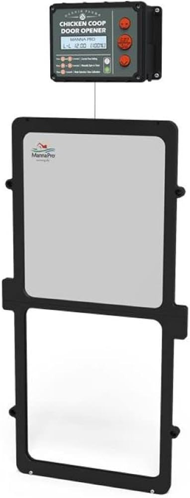 Manna Pro Harris Farms Automated Chicken Coop Door – Auto Door with Built-in Timer and Light - ... | Amazon (US)