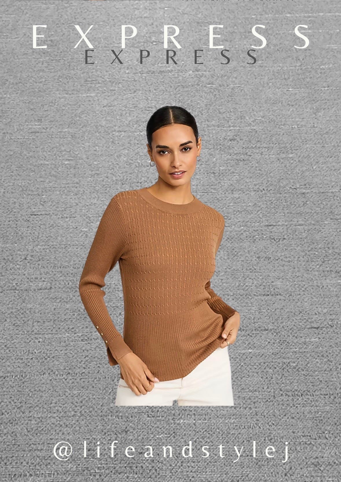 The Express textured crew neck fitted sweater is a sleek holiday sale essential for midlife ageless fashion, offering warmth with a clean modern shape. Style it with high rise trousers or a midi skirt, add a tailored coat, and keep accessories minimal for an effortlessly polished winter look. #MidlifeFashion #AgelessStyle #HolidayStyle #ChicKnits #ExpressStyle  

 #LTKSeasonal #LTKOver40 #LTKSaleAlert 