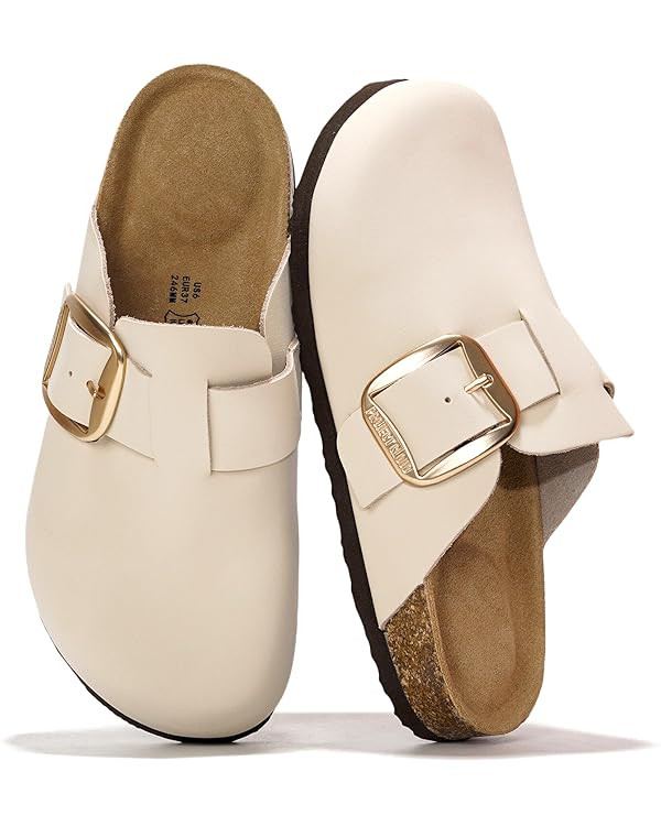 Project Cloud 100% Genuine Leather Clogs for Women Shoes - Memory Foam Insole, Non-Slip & Natural... | Amazon (US)