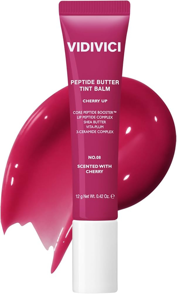 VIDIVICI Peptide Butter Tint Balm | 10 Color Variants, Korean Moisturizing Lip Tint with Melting ... | Amazon (US)