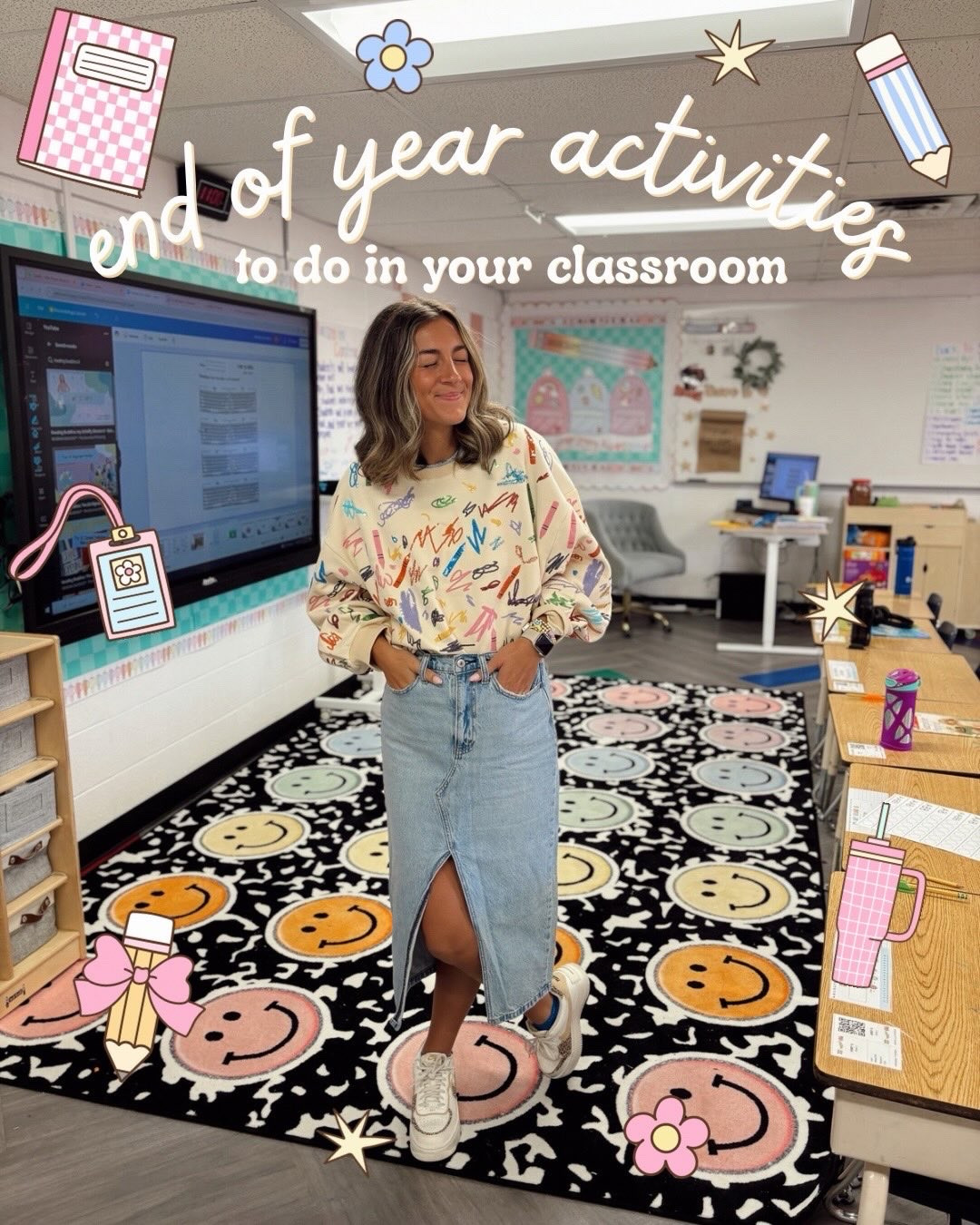 END OF YEAR ACTIVITIES TO DO WITH YOUR STUDENTS!!! 🤩🌈🖍️✏️📓🍎☀️

#LTKootd #LTKdayinmylife #LTKKids