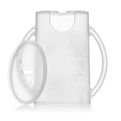 Flipping Holder Food Pouch Holder No Squeeze, flips over to hold drink boxes and juice pouches, easy grip handles and lid (White) | Target