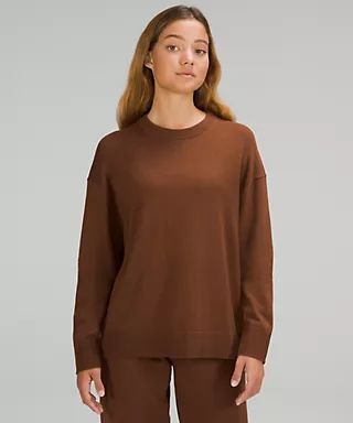 Cotton-Cashmere Blend Crewneck Sweater Online Only | Lululemon (US)