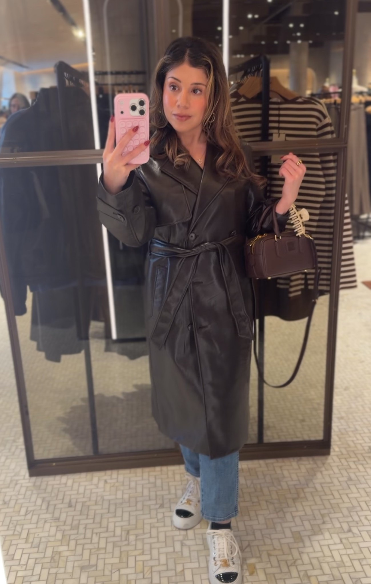 Aritzia sale -  black leather trench coat  

#LTKSaleAlert #LTKCyberWeek #LTKootd