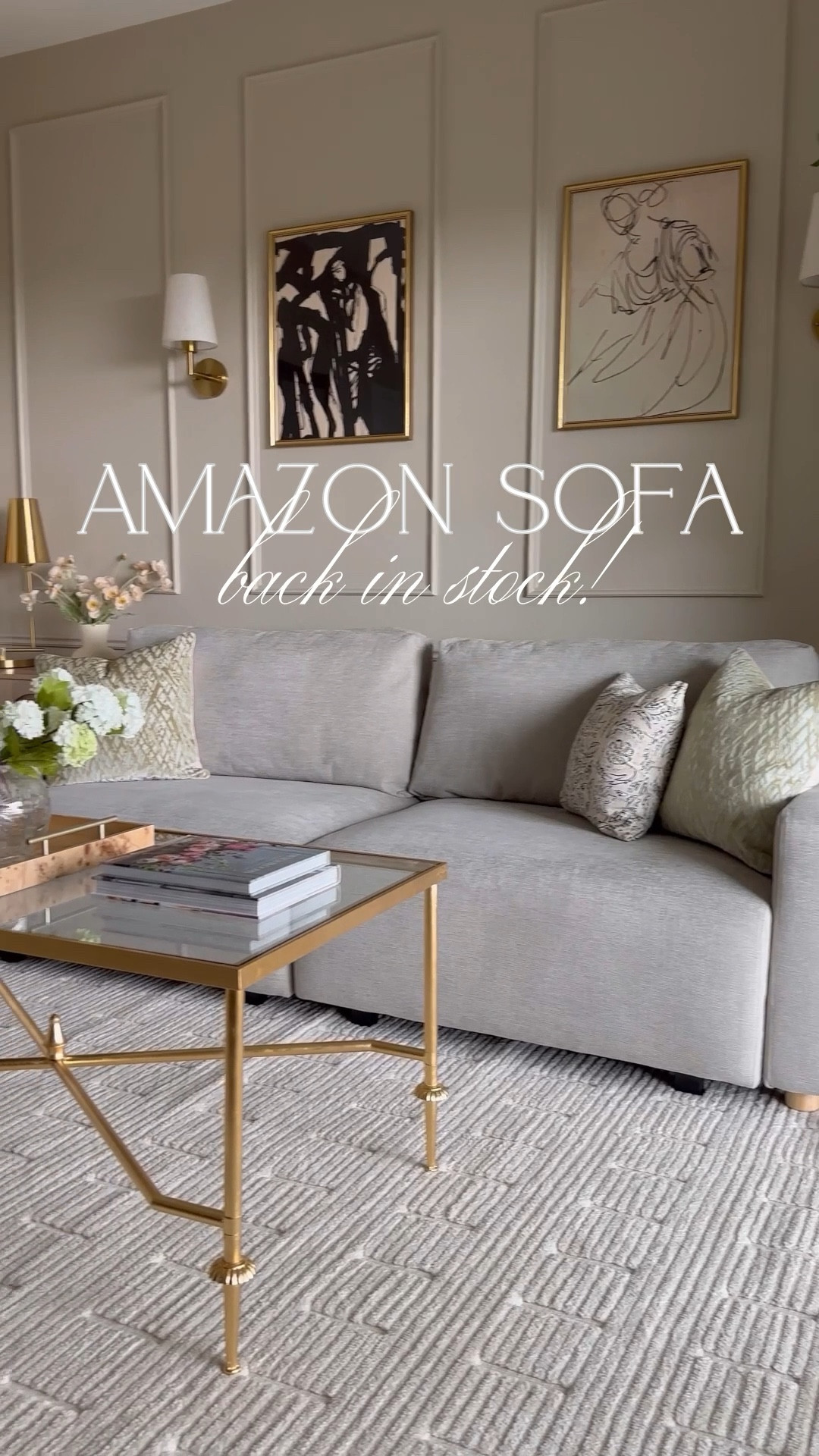 Amazon convertible sofa back in stock! This sells outs every time I share it! Some FAQ’s:

- Color is the Cream. It’s partially my lighting but also does feel a tad darker in person than the online photos.
- I think it is very comfortable! It’s on the firm side, but I sit and work on it for hours a day and love it. We had a guest sleep on it and said it was comfortable! If you want that super cushy bed feel, I would suggest a mattress topper :)
- Slightly larger than a full, I used queen sized bedding and it worked!
- Assembly was pretty simple!

#LTKStyleTip #LTKSaleAlert #LTKHome