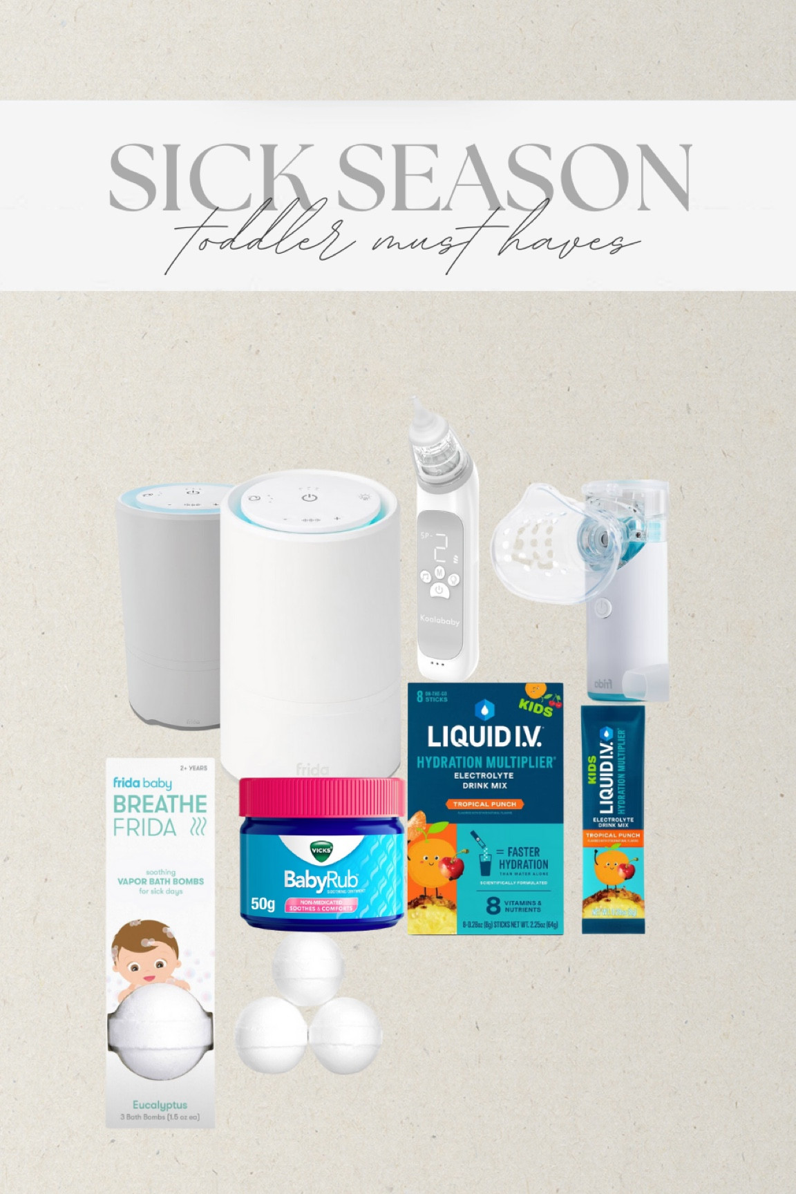  must haves for toddlers who are sick! 

#toddlermusthaves #targetfinds #targetkids #sickseasonmusthaves #toddlerfinds #frida #fridababy #newmommusthaves #musthavesforkids #babyvicks #liquidivforkids #amazonfinds #amazonkids #purifier #kidsbathbombs #bathessentials #toddlerbathessentials #noseinhaler #fridabathbombs 

#LTKBump #LTKKids #LTKFamily