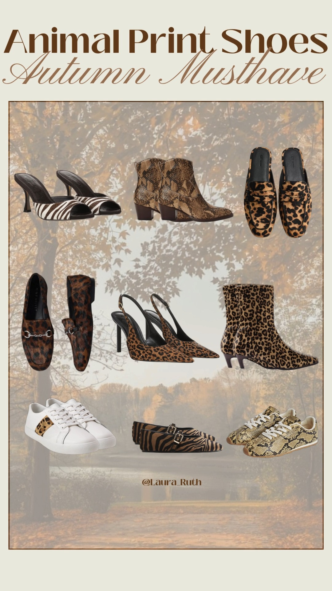 A little animal print moment for autumn. I’ve rounded up my favourite trainers, sandals and ankle boots in snake, leopard and zebra print from subtle everyday styles to statement pairs. The perfect way to add a little print to your autumn wardrobe 🤎 

 #LTKuk #LTKautumn #LTKshoes