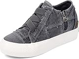 Blowfish Malibu Women's Mamba Sneaker, Blue Tuna Color Washed Canvas, 10 | Amazon (US)