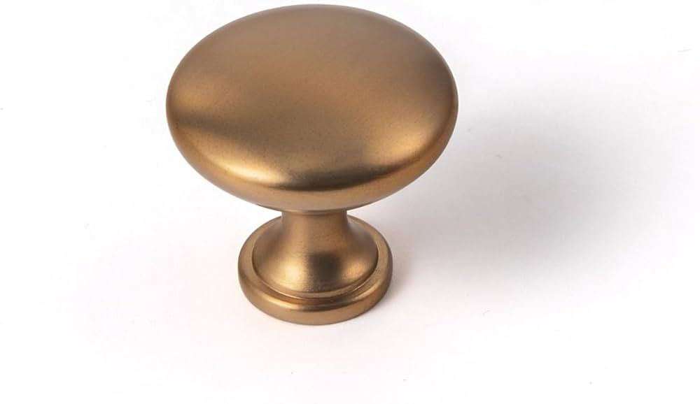 Goo-Ki 6 Pack Champagne Bronze Drawer Knobs Kitchen Cabinet Hardware - Dark Gold Single Hole Dres... | Amazon (US)
