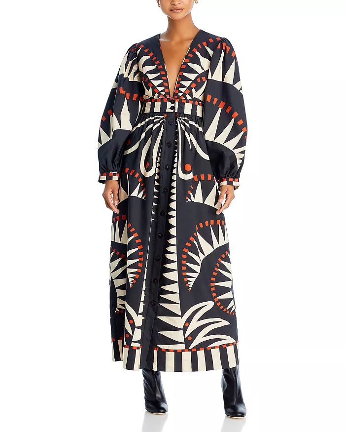 Coconut Grove Printed V Neck Maxi Dress | Bloomingdale's (US)