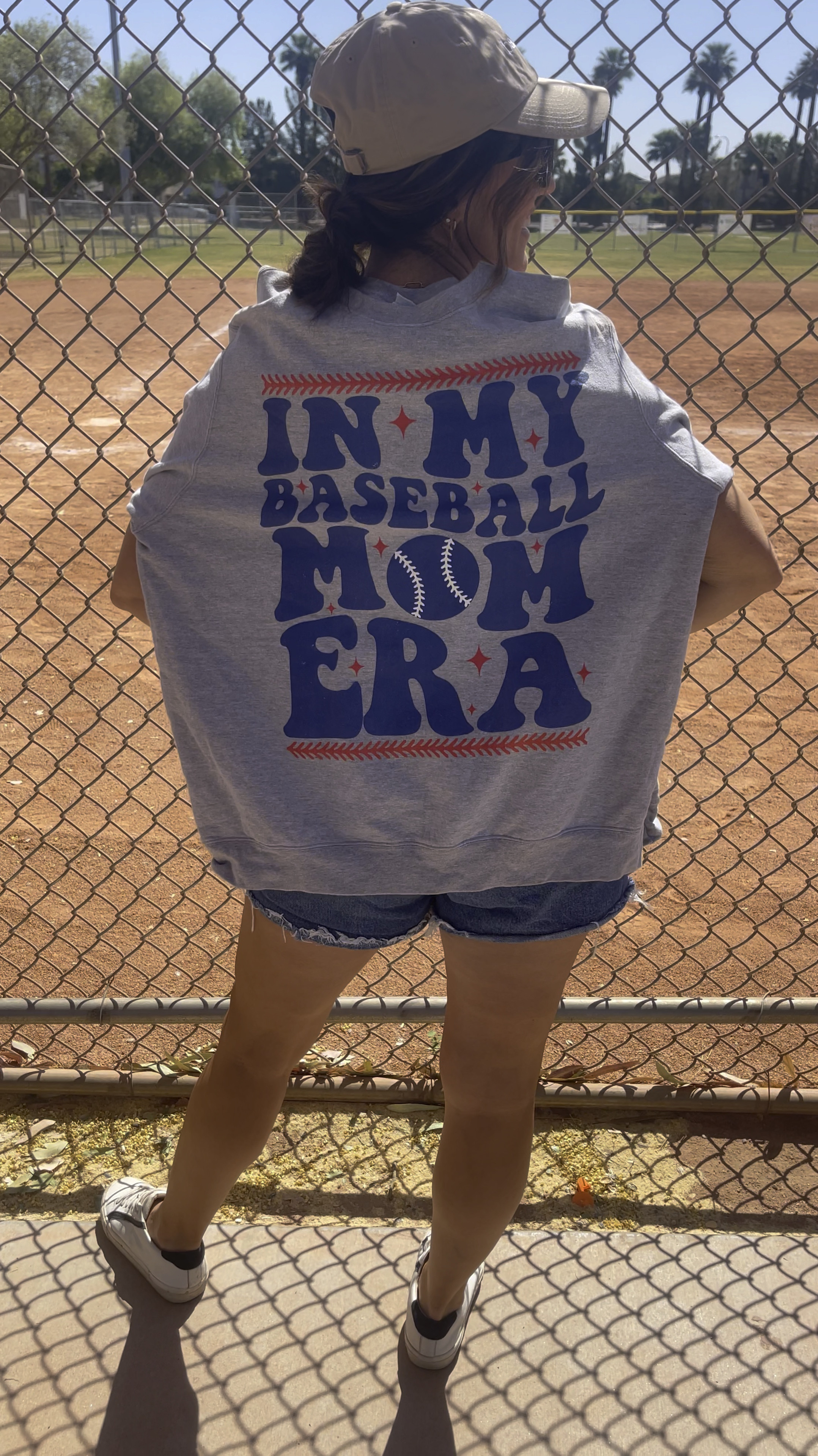 IN MY BASEBALL MOM ERA 🫶🏻💙🔗❤️
sweatshirt - sized up 2 sizes to a large 
overalls - size small 
Black tank top - size small  

Baseball mom outfit idea, baseball mom sweatshirt 

#LTKstyletip #LTKfindsunder50 #LTKkids