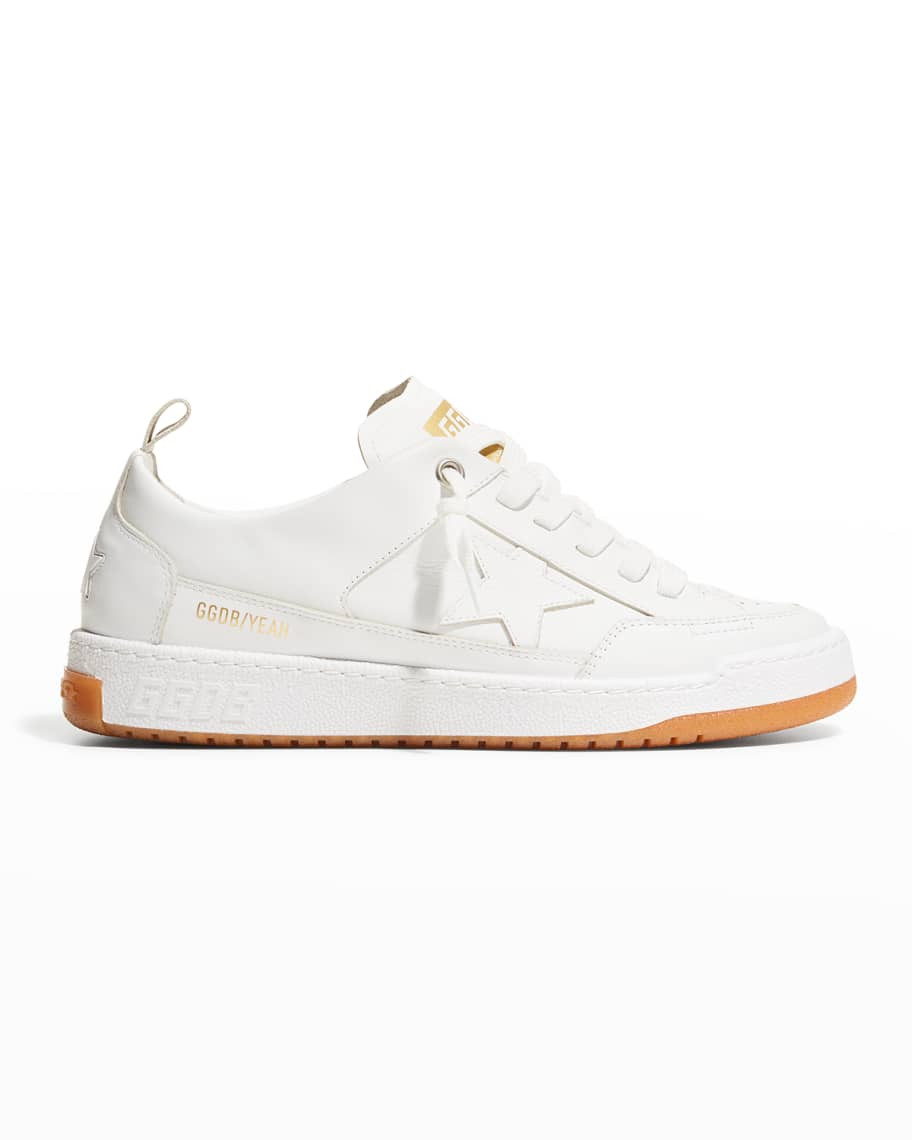 Men's Yeah Two-Tone Leather Low-Top Sneakers | Neiman Marcus