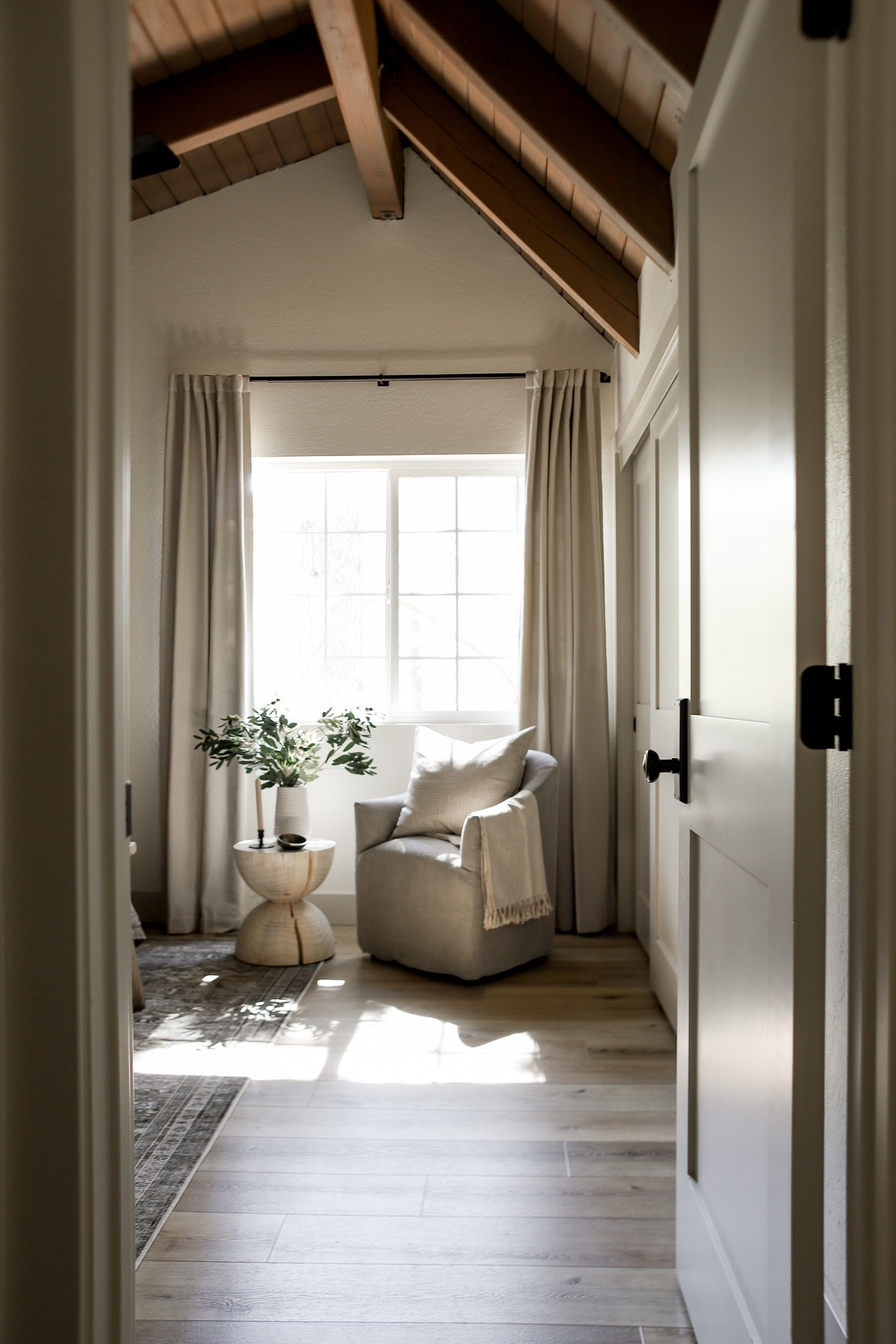 Cozy corner in our lake house guest bedroom! 

Accent chair. Side table. Curtains. Home decor. Fall decor. Target home decor  

#LTKSeasonal #LTKhome #LTKSale