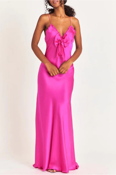 LoveShackFancy - Luciole Maxi Dress - Electric Fuchsia | Sunni Spencer