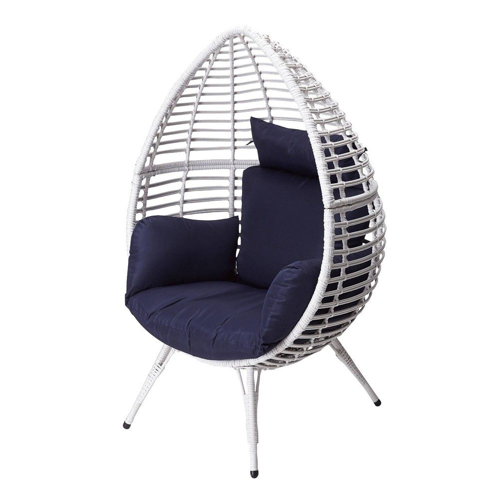 Wicker Patio Egg Chair White - Peaktop | Target