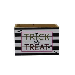 9.5" Trick or Treat Wood Tabletop Crate by Ashland® | Michaels | Michaels Stores
