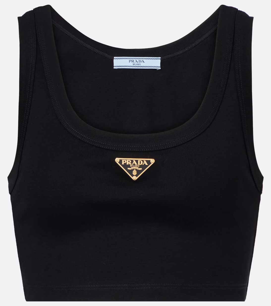 Logo cotton crop top | Mytheresa (UK)
