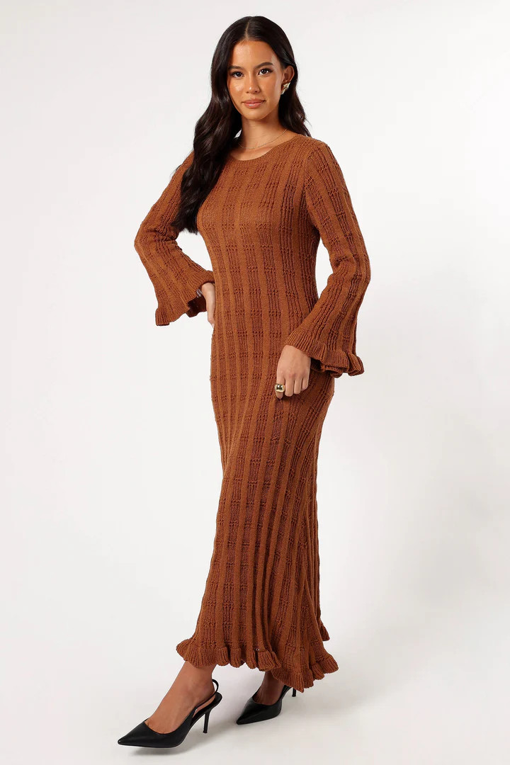 Colter Long Sleeve Maxi Dress - Bronze | Petal & Pup (US)